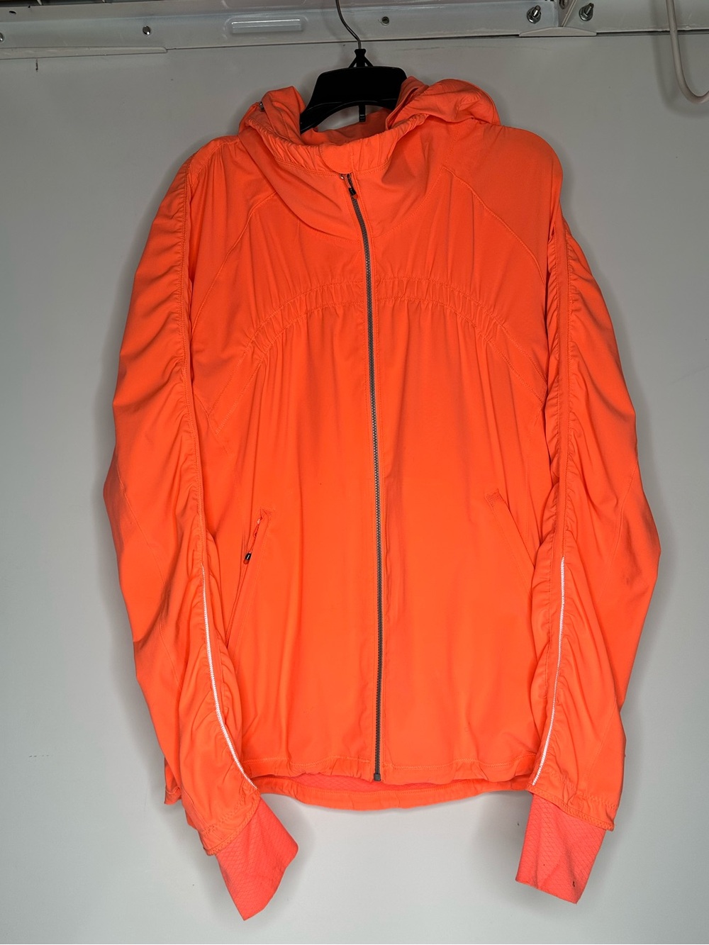 Lululemon Gather Me Slightly Jacket Womens 6 Full Zip Hoodie Athletic Orange.